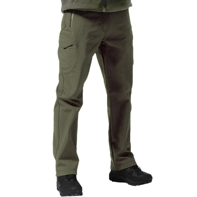 Pantalones cargo FREE SOLDIER Softshell para hombre con forro polar 44W/34L