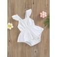 thumbnail image 3 of Franhais Baby Girls Romper, Sleeveless Patchwork Casual Party Street Spring Romper Ruffle Bodysuit, 3 of 8