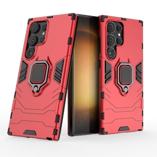 Funda para Samsung Galaxy S24 ULTRA 5G con Soporte Anillo Giratorio 360° y Protección Resistente a Golpes y Caídas