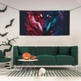 thumbnail image 2 of Lsque Cool Wolf Head Pattern Party Banner, Festive Banner , Holiday Celebrations and Events for Carnival Birthday Party Festival Decorations-Medium, 2 of 8