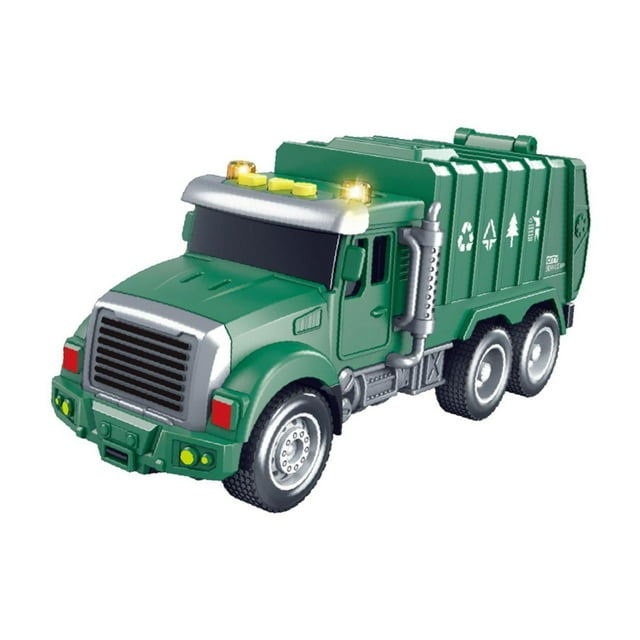 Camión accionado por fricción, juguete, coche de ingeniería, juego de desarrollo temprano, educativo para niños, regalo de vacaciones, recuerdos de verde