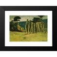 thumbnail image 2 of Paul Sérusier 14x11 Black Modern Framed Museum Art Print Titled - Pines and Poplars in a Meadow, 2 of 5