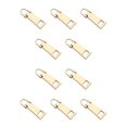 thumbnail image 1 of Jumpingount 3 unidades/juego de cremalleras reutilizables, lengüeta para tirar, cremalleras metálicas universales, cremalleras de repuesto, Número 3 * Oro 10piezas, 1 of 6