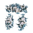 thumbnail image 3 of Arco de flores para boda, 3 piezas, arreglo floral, centro de mesa, letrero de bienvenida para boda, decoración para del día de San Valentín, 3 of 9