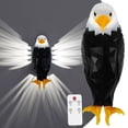 thumbnail image 2 of Bald eagle wall lamp American eagle night light timing remote magnetic patent, 2 of 22