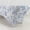 White with Blue, variant on 8 ft White Dusty Sage Fitted Spandex Rectangular Tablecloth with French Toile Pattern