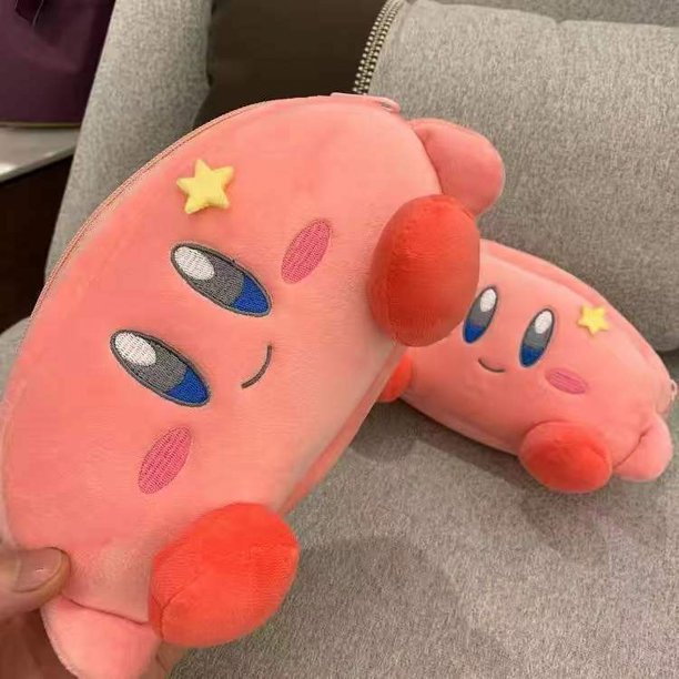 Estuche De Lápices De Felpa Estilo Japonés Estrella Kirby Canela Perro Melody Kuromi ins Caja De Papelería De Gran Capacidad De Alto Valor Lindo