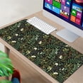 thumbnail image 3 of Botanical Art Nouveau Desk Mat - Sage Green Floral And Plant Detailed Design - Ideal Cute Office Decor & Extended Keyboard Mat, Cottage Core Mouse Pad XXL, Flower Desktop Mat Pad, 3 of 8
