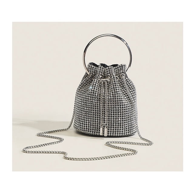 Bolso de mano con diamantes de imitación para mujer, bolso de mano con diamantes de imitación, bolso de noche para mujer, fiesta, graduación, cóctel, boda