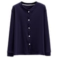 thumbnail image 3 of Loose Fit Button Front Cardigan Warm Thermal Soft Casual Outerwear Coat For Home And Outdoors, 3 of 6