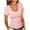 Pink, variant on Wyobmus Womens Short Sleeve Scoop Neck form-Fitting Casual Tops Tee Round Neck Slim Basic Shirts Pink