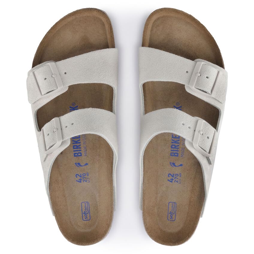 BIRKENSTOCK Arizona Soft Footbed Suede Sandals - Legendary Comfort and Iconic Style with Tonal Buckles Multiple Sizes