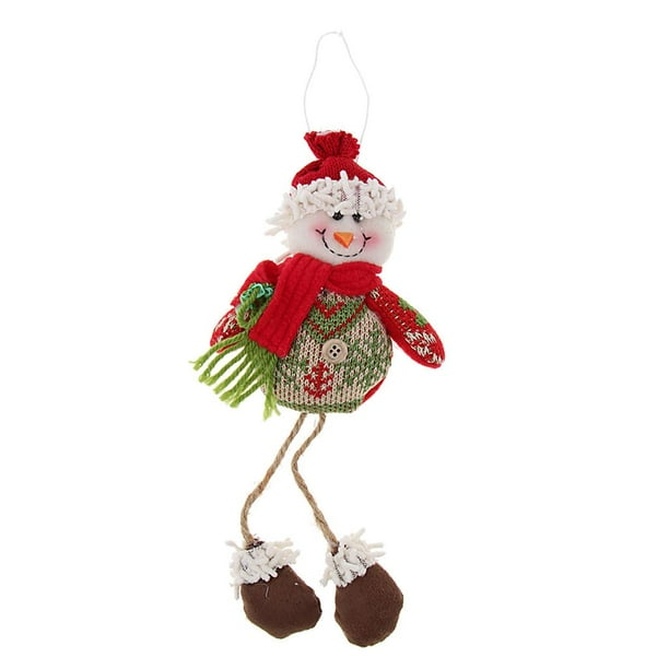 Muñecos navideños que cuelgan juguetes de peluche Objeto ceremonial navideño DIY Monigote de nieve