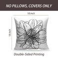 thumbnail image 2 of LALILO Throw Pillow Covers Dahlia Flower Species Daisy Cushion Cover 18" x 18", 3258 Pack, 2 of 6
