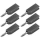thumbnail image 4 of 10 piezas de conectores tipo banana de 4 mm, de latón PE, sin soldadura, accesorios para pruebas eléctricas J.10030, negro, 4 of 9