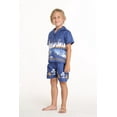 thumbnail image 5 of Hawaii Hangover Boy Aloha Luau Shirt Cabana Set in DiamoneHead Palms Beach in Navy, 5 of 5