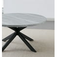 thumbnail image 7 of Steve Silver Keyla Contemporary 36" Round Faux Marble Coffee Table, Gray, 7 of 7