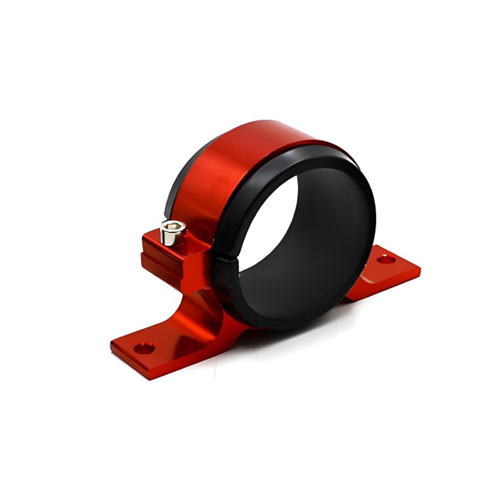 Justharion 60MM Car Fuel Pump Mount Fuel Pump Bracket Bracket Pump Fixing Bracket Fuel Pump Red