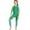 Green, variant on FYMNSI Kids Wetsuit Girls Full Body Swimsuit One Piece Long Sleeve Bathing Suit Zipper Sun Protection Warm Swimwear for Swimming Diving Surf Water Sports