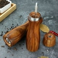 thumbnail image 4 of Shoreew Wood Salt And Pepper Shaker Adjustable Simple Operation Fragrant Spice Mill Nut Adjustable Grinder Birthday Gifts, 4 of 7