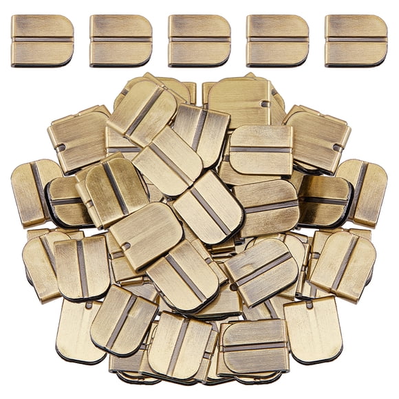 50 Pcs Protège-Coins pour Livres, Bords de Garde en Bronze, Housses de Coins en Alliage, Protège-Angle Décoratif pour Livres, Scrapbooking, Protège-Angle pour Album Photo, Livres, Menus, Carnets