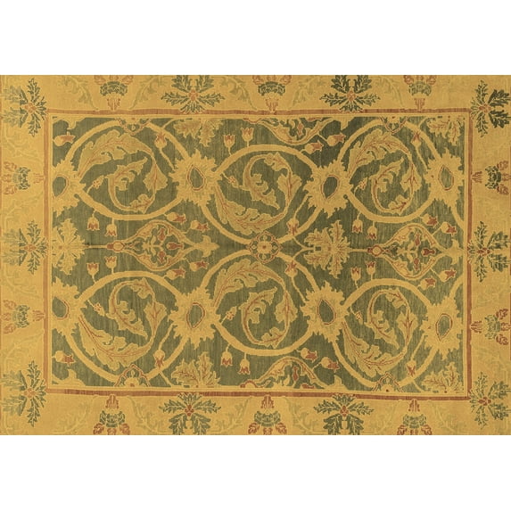 Ahgly Company Indoor Rectangle Abstract Brown Modern Area Rugs, 6' x 9'