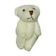 thumbnail image 5 of Mini oso de peluche articulado para fiestas, accesorios para bolsas, osos de peluche suaves, muñecos de osos lindos Blanco, 5 of 9