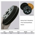 thumbnail image 4 of Placa de lijado de 5 pulgadas compatible con Makita 743081-8, repuesto bo5010 bo5041k - disco de lijado de 8 agujeros JM, 4 of 5