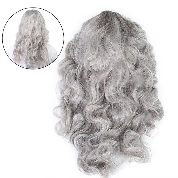 Natural hair wigs gray cheap