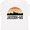 thumbnail image 4 of Inktastic Jackson Mississippi Skyline Retro Boys or Girls Long Sleeve Toddler T-Shirt, 4 of 5
