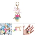thumbnail image 5 of Colorful Mignon Macaron Eiffel Tour Porte-Clés Sac Pendentif Voiture Charme Décoration (Rose Rouge), 5 of 5