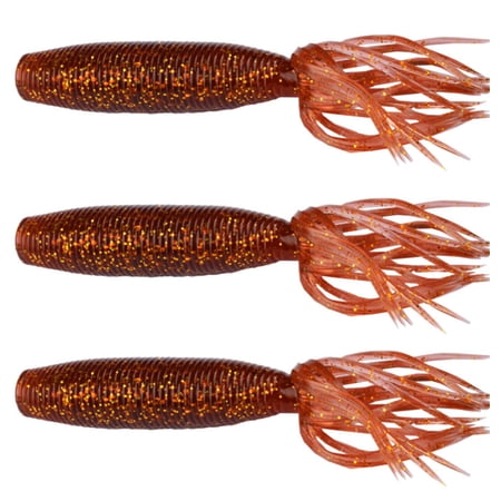 3Pcs/Pack Plastic Skirt Tail Lures Set Measuring 100mm In Length For Effective Saltwater And Freshwater Fishing