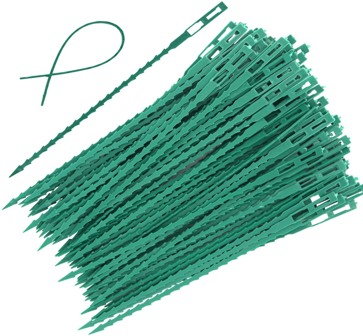 100 Pieces Adjustable Garden Plant Twist Ties, Flexible Plastic Twist