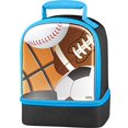 thumbnail image 2 of Thermos Dual Compartment Lunch Kit, All Sport, Black-Blue, 2 of 3