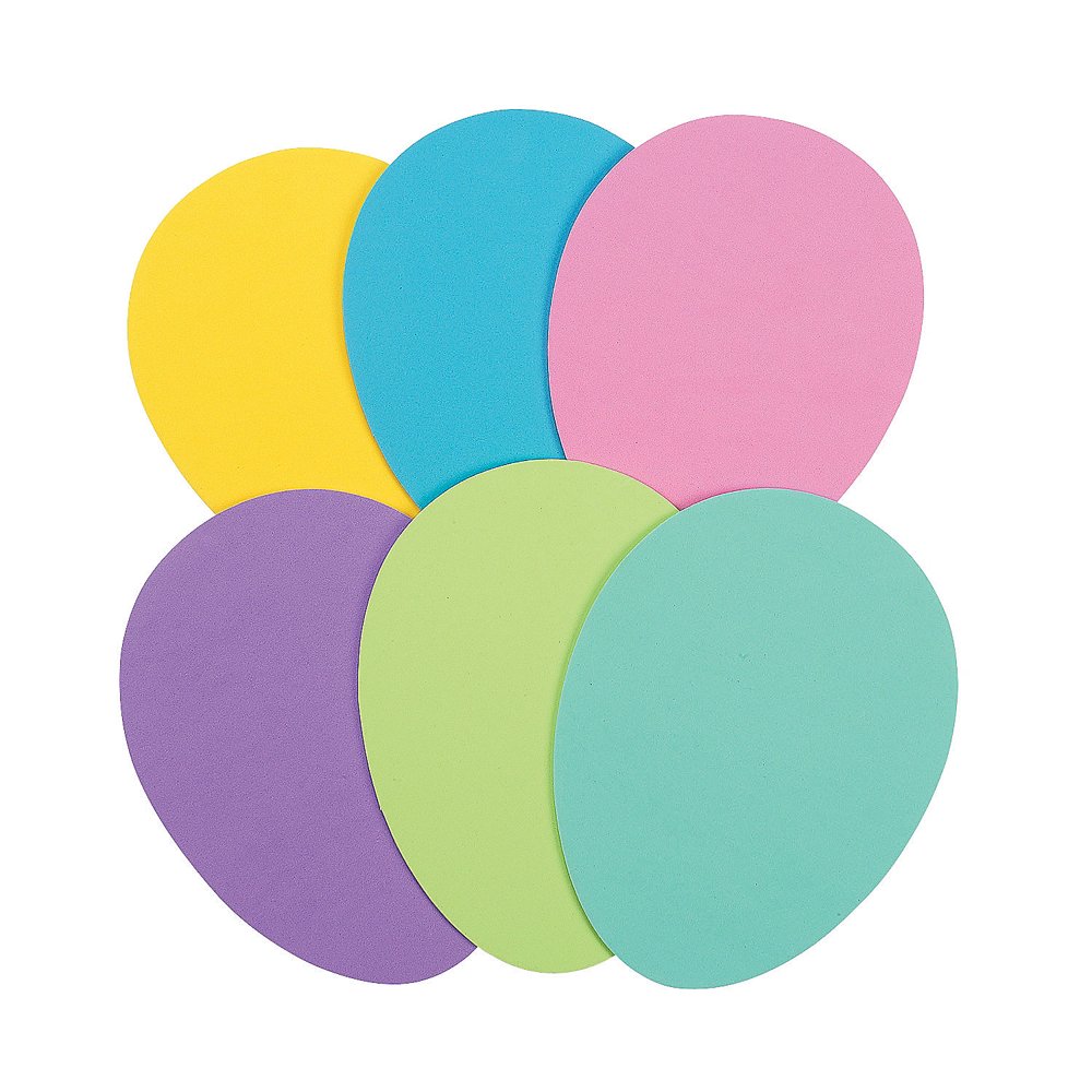Jumbo Foam Eggs Craft Supplies 24 Pieces