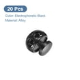 thumbnail image 3 of Uxcell 20pcs Spring Cord Lock Metal Cord Stopper Fastener Double Hole Toggle Stopper for Drawstring, Black Matte, 3 of 6