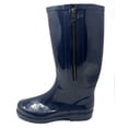 thumbnail image 4 of Forever Young  Solid Rubber Rain Boots with Side Zipper (Women's), 4 of 4