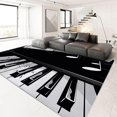 thumbnail image 4 of Instrumental Washable Area Rug Music piano 3D Printed Carpet Non Slip Area Rug, Rugs Soft Flannel Floor Carpet Living Room Bedroom Throw Runner Rugs 4x6ft, 4 of 8