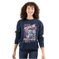 thumbnail image 3 of The Smurfs Cool Kanji Makin Moves Unisex Plus Size Sweatshirt Brisco Brands 2X, 3 of 5