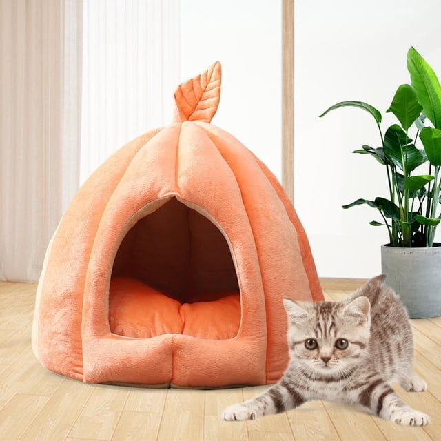 Cueva de cama para mascotas Yinane tienda para perros Naranja 35x35x35cm