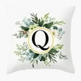 thumbnail image 2 of Alphabet Throw Pillow Covers Floral Letter Decorative Pillow Cases for Sofa,Couch,Bedroom Car Personalized Last Name Initial Cushion Covers Year-Round Farmhouse Boho Home Decor(17.72*17.72Inch), 2 of 4