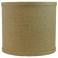 thumbnail image 2 of Classic Burlap Drum Lampshade, 8-inch to 16-inch Bottom Size Available Fuchsia 8", 2 of 5