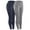 Gray, variant on VEKDONE 2 Pack Sports Leggings for Women High Waisted Tummy Control Tight Yoga Pants with Inner Pocket Stretch Plus Size Athletic Leggings