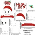 thumbnail image 2 of Pegatinas navideñas para puertas Papá Noel brillante, renos, árbol de Navidad, copos de nieve, adhesivos para puertas, ventanas y frigoríficos, decoración navideña para paredes y armarios., 2 of 7