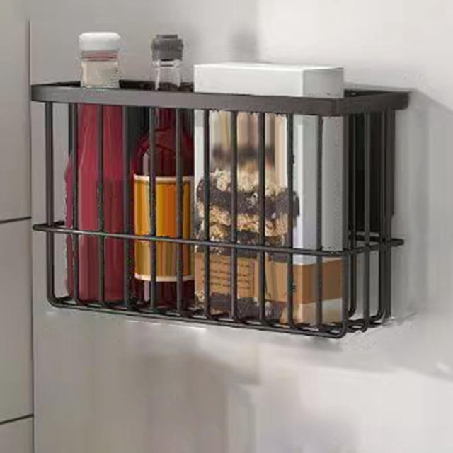 Estante magnético para especias, almacenamiento de cocina, sin perforación, soporte de superficie metálica duradero S Macarena especiero