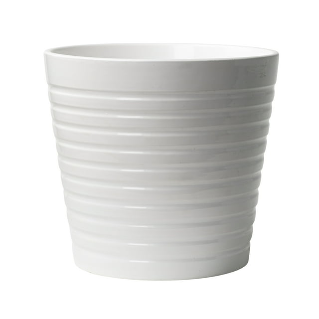 Hometrends Céramique Cache-pot Côtelé de 20,3 cm