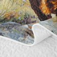 thumbnail image 5 of Homewish Watercolor Highland Cattle Quilt King, Oil Painting Style King Coverlet Set, 3 Pieces, 1 Comforter and 2 Pillowcases, 5 of 7