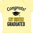 thumbnail image 4 of Inktastic Congrats My Sister Graduated with Cap Boys or Girls Baby Bodysuit, 4 of 5