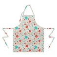 thumbnail image 2 of Pioneer Flower Floral Print Pattern Apron for Women and Men, Cotton Linen Waterproof with Pockets, Adjustable, 33x27 Inch for Kitchen, Gardening, BBQ, Salon, 2 of 6