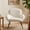 Beige, variant on Modern Accent Chair, Upholstered Sherpa Reading Armchair Teddy Fabric with Metal legs for Living Room,Bedroom